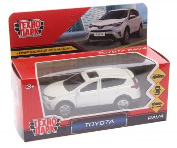 899 р. Модель автомобиля TOYOTA Rav4 металлическая ТЕХНОПАРК ТЕХНОПАРК 185421  с доставкой в г. Пермь. Увеличить фотографию 1
