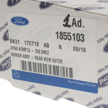 3 899 р. Элемент зеркальный FORD Transit (14-) левый (дополнительный) OE FORD 1855103  с доставкой в г. Пермь. Увеличить фотографию 4