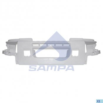 Бампер RENAULT Premium передний (белый пластик) SAMPA SAMPA 18800060