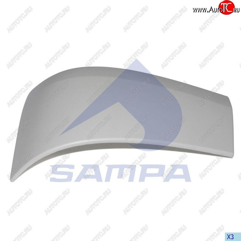 1 639 р. Накладка бампера RENAULT Premium переднего левая (угол) SAMPA SAMPA 18800097  с доставкой в г. Пермь