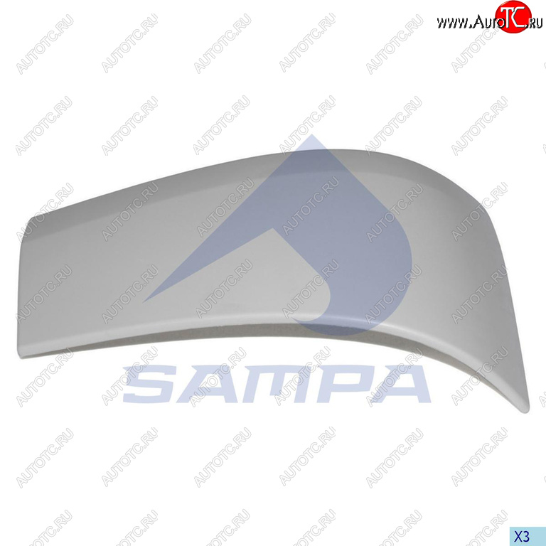 1 579 р. Накладка бампера RENAULT Premium переднего правая (угол) SAMPA SAMPA 18800098  с доставкой в г. Пермь
