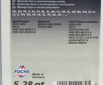 8 099 р. Масло моторное TITAN Supersyn F ECO-DT 5W30 синт.5л FUCHS FUCHS 19043  с доставкой в г. Пермь. Увеличить фотографию 2