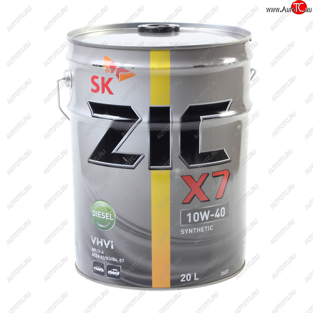13 849 р. Масло дизельное X7 DIESEL CI-4SL E7 10W40 синт.20л ZIC ZIC 192607  с доставкой в г. Пермь