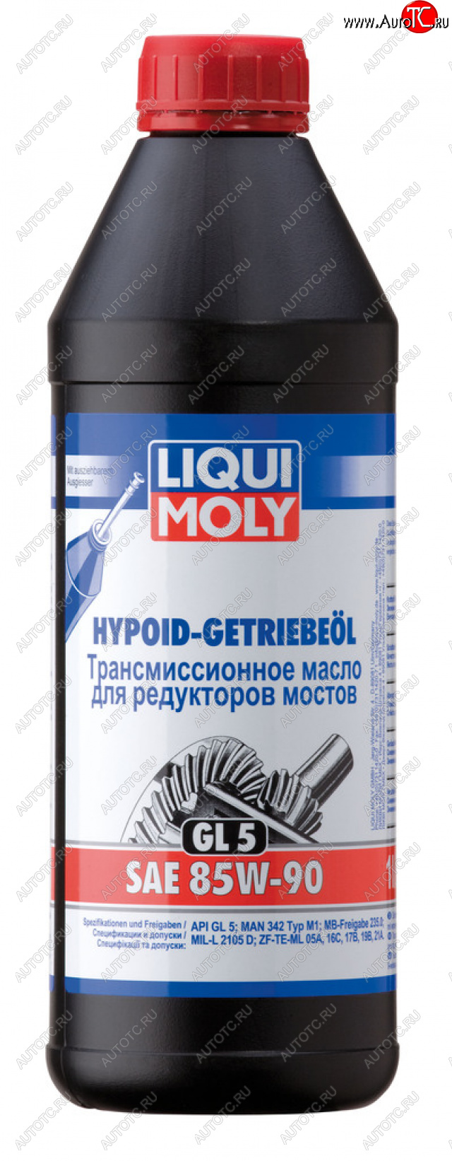1 439 р. Масло трансмиссионное HYPOID-GETRIEBEOIL 85W90 GL-5 1л LIQUI MOLY LIQUI MOLY 1956 LIQUI MOLY 1956  с доставкой в г. Пермь