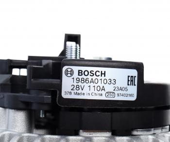 31 849 р. Генератор RENAULT Magnum VOLVO FH12,FM12 (28В,110A) BOSCH BOSCH 1986a01033  с доставкой в г. Пермь. Увеличить фотографию 4