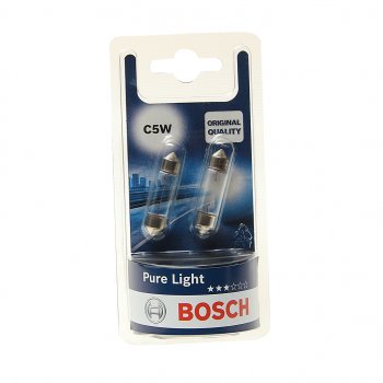 149 р. Лампа 12V C5W SV8.5-8 блистер (2шт.) Pure Light BOSCH BOSCH 1987301004  с доставкой в г. Пермь. Увеличить фотографию 1