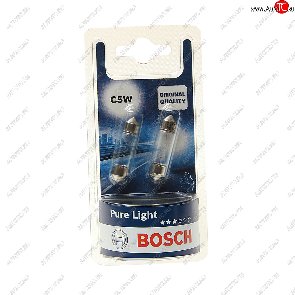 149 р. Лампа 12V C5W SV8.5-8 блистер (2шт.) Pure Light BOSCH BOSCH 1987301004  с доставкой в г. Пермь