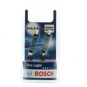158 р. Лампа 12V C10W SV8.5-8 блистер (2шт.) Pure Light BOSCH BOSCH 1987301014  с доставкой в г. Пермь. Увеличить фотографию 1