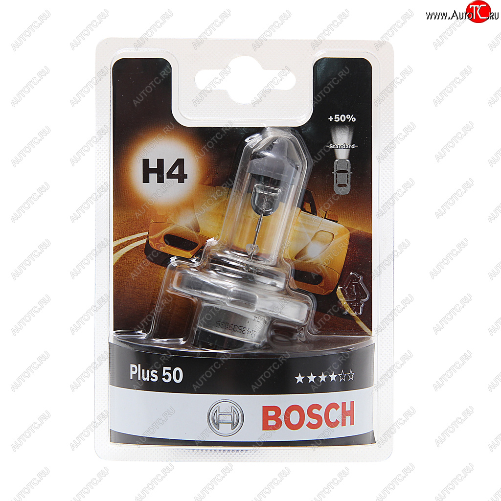 659 р. Лампа 12V H4 6055W P43t +50% блистер (1шт.) Plus 50 BOSCH BOSCH 1987301040  с доставкой в г. Пермь