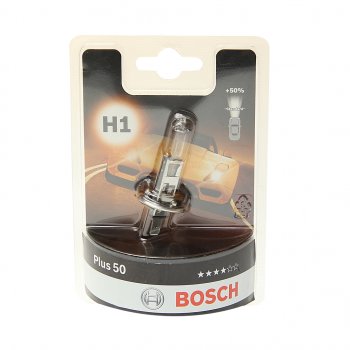 275 р. Лампа 12V H1 55W P14.5s +50% блистер (1шт.) Plus 50 BOSCH BOSCH 1987301041  с доставкой в г. Пермь. Увеличить фотографию 1