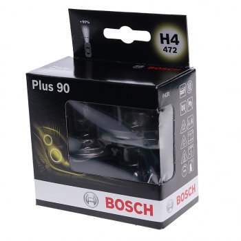 1 939 р. Лампа 12V H4 6055W P43t +90% блистер (2шт.) Plus 90 BOSCH BOSCH 1987301074  с доставкой в г. Пермь. Увеличить фотографию 2