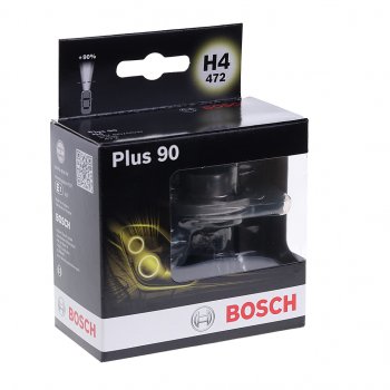 1 939 р. Лампа 12V H4 6055W P43t +90% блистер (2шт.) Plus 90 BOSCH BOSCH 1987301074  с доставкой в г. Пермь. Увеличить фотографию 1