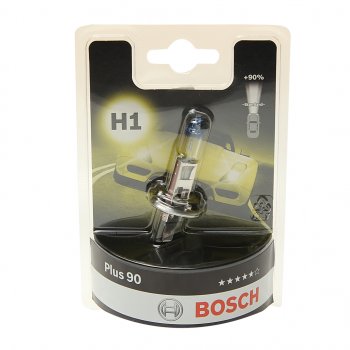 749 р. Лампа 12V H1 55W P14.5s +90% блистер (1шт.) Plus 90 BOSCH BOSCH 1987301076  с доставкой в г. Пермь. Увеличить фотографию 1