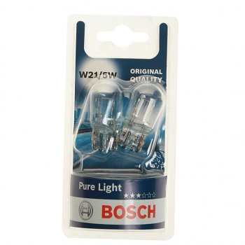 429 р. Лампа 12V P215W BAY15d блистер (2шт.) Pure Light BOSCH BOSCH 1987301079  с доставкой в г. Пермь. Увеличить фотографию 1