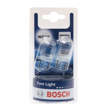 479 р. Лампа 12V W21W W3х16d блистер (2шт.) Pure Light BOSCH BOSCH 1987301096  с доставкой в г. Пермь. Увеличить фотографию 1