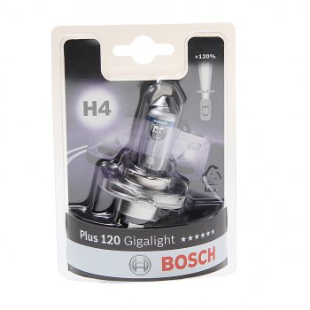 619 р. Лампа 12V H4 6055W P43t +120% блистер (1шт.) Gigalight Plus 120 BOSCH BOSCH 1987301109  с доставкой в г. Пермь. Увеличить фотографию 1