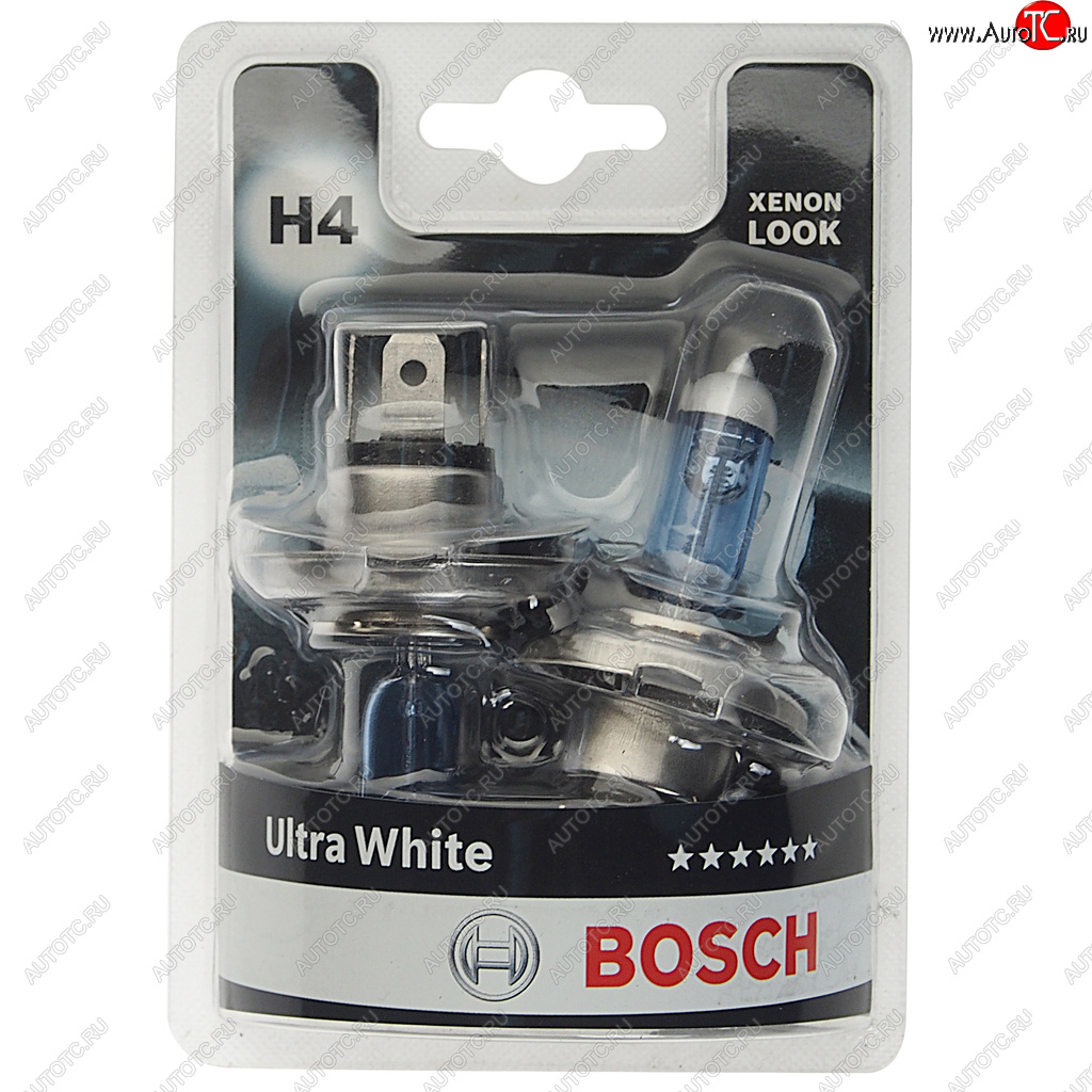 1 099 р. Лампа 12V H4 6055W P43t (2шт.) Ultra White BOSCH BOSCH 1987301440  с доставкой в г. Пермь