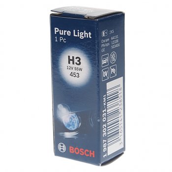 167 р. Лампа 12V H3 55W PK22s Standart Pure Light BOSCH BOSCH 1987302031  с доставкой в г. Пермь. Увеличить фотографию 3
