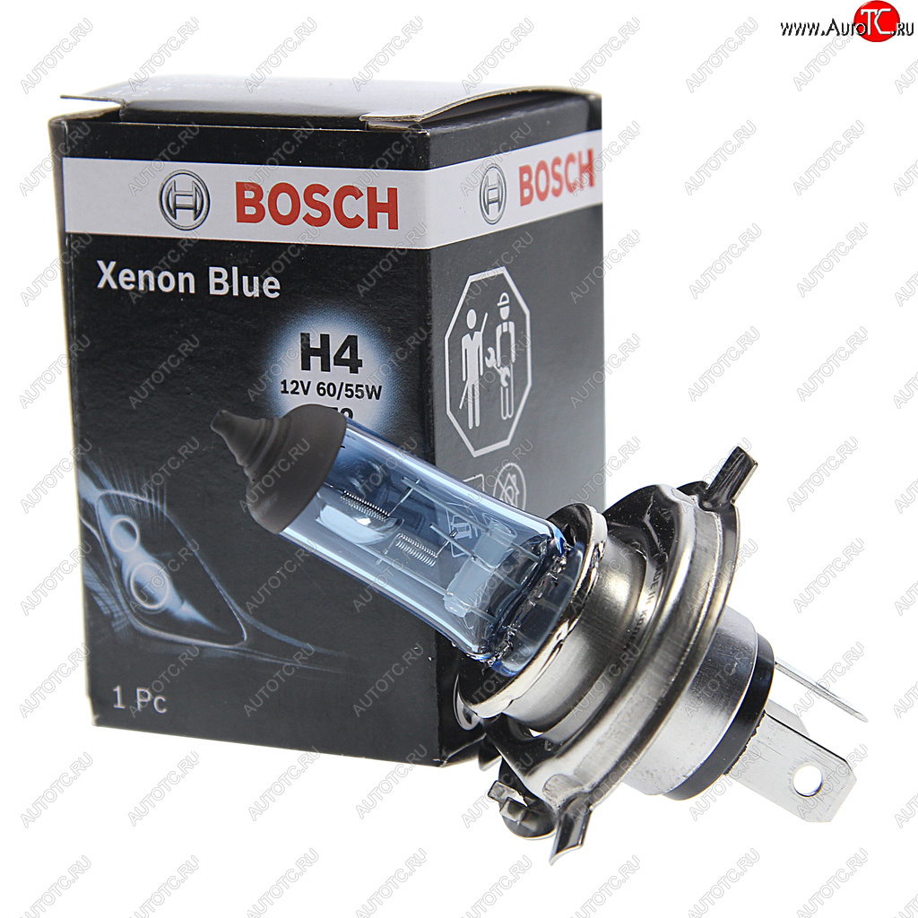 579 р. Лампа 12V H4 6055W P43t-38 Xenon Blue BOSCH BOSCH 1987302045  с доставкой в г. Пермь