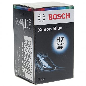 599 р. Лампа 12V H7 55W PX26d Xenon Blue BOSCH BOSCH 1987302075  с доставкой в г. Пермь. Увеличить фотографию 3