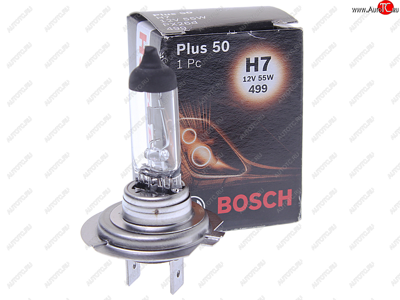 579 р. Лампа 12V H7 55W PX26d +50% Plus 50 BOSCH BOSCH 1987302079  с доставкой в г. Пермь