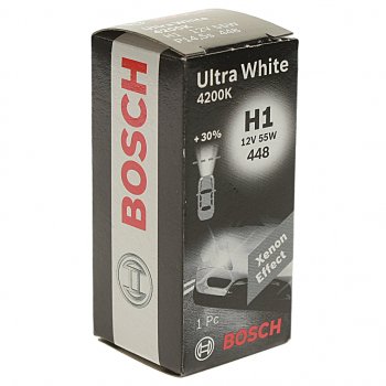 449 р. Лампа 12V H1 55W P14.5s Ultra White BOSCH BOSCH 1987302111  с доставкой в г. Пермь. Увеличить фотографию 3