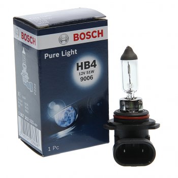 459 р. Лампа 12V HB4 51W P22d Pure Light BOSCH BOSCH 1987302153  с доставкой в г. Пермь. Увеличить фотографию 1