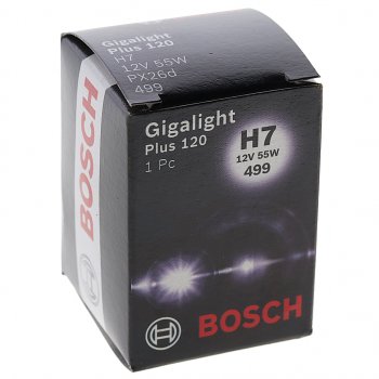 1 049 р. Лампа 12V H7 55W PX26d +120% Gigalight Plus 120 BOSCH BOSCH 1987302170 BOSCH 1987302170  с доставкой в г. Пермь. Увеличить фотографию 3