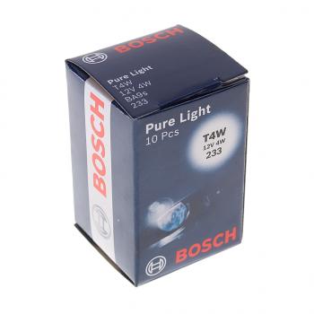 43 р. Лампа 12V T4W BA9s Pure Light BOSCH BOSCH 1987302207  с доставкой в г. Пермь. Увеличить фотографию 3
