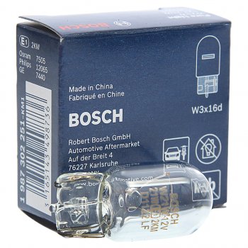 202 р. Лампа 12V W21W W3х16d Pure Light BOSCH BOSCH 1987302251  с доставкой в г. Пермь. Увеличить фотографию 2