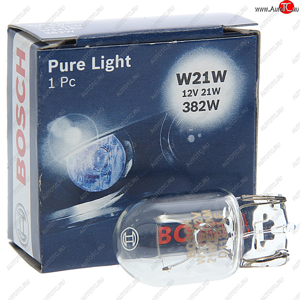 202 р. Лампа 12V W21W W3х16d Pure Light BOSCH BOSCH 1987302251  с доставкой в г. Пермь