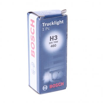 251 р. Лампа 24V H3 70W PK22s Trucklight BOSCH BOSCH 1987302431  с доставкой в г. Пермь. Увеличить фотографию 3