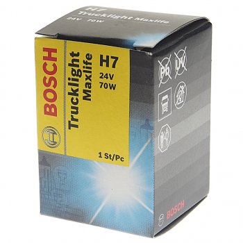 559 р. Лампа 24V H7 70W PX26d Trucklight Maxlife BOSCH BOSCH 1987302772  с доставкой в г. Пермь. Увеличить фотографию 3