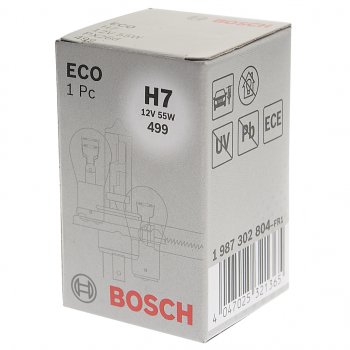 166 р. Лампа 12V H7 55W PX26d Eco BOSCH BOSCH 1987302804  с доставкой в г. Пермь. Увеличить фотографию 3