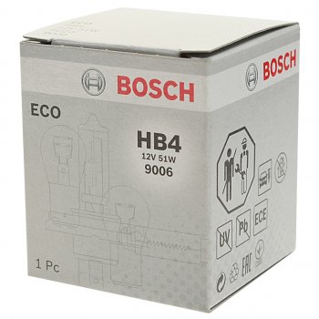 299 р. Лампа 12V HB4 51W P22d Eco BOSCH BOSCH 1987302808  с доставкой в г. Пермь. Увеличить фотографию 3