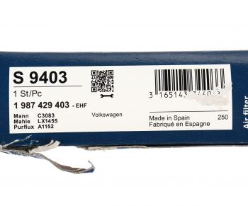 669 р. Фильтр воздушный VW Golf 5,Polo (02-06) (1.4 FSI),Touran (03-) (1.6 FSI) BOSCH BOSCH 1987429403  с доставкой в г. Пермь. Увеличить фотографию 4