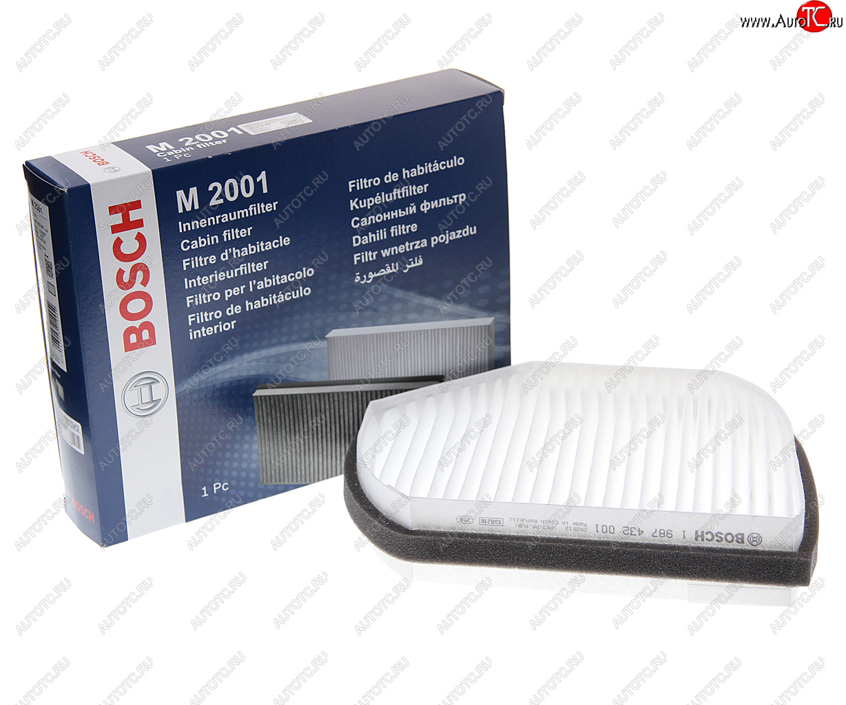 1 059 р. Фильтр воздушный салона MERCEDES C (W202,S202),E (W210,S210) BOSCH BOSCH 1987432001 BOSCH 1987432001  с доставкой в г. Пермь