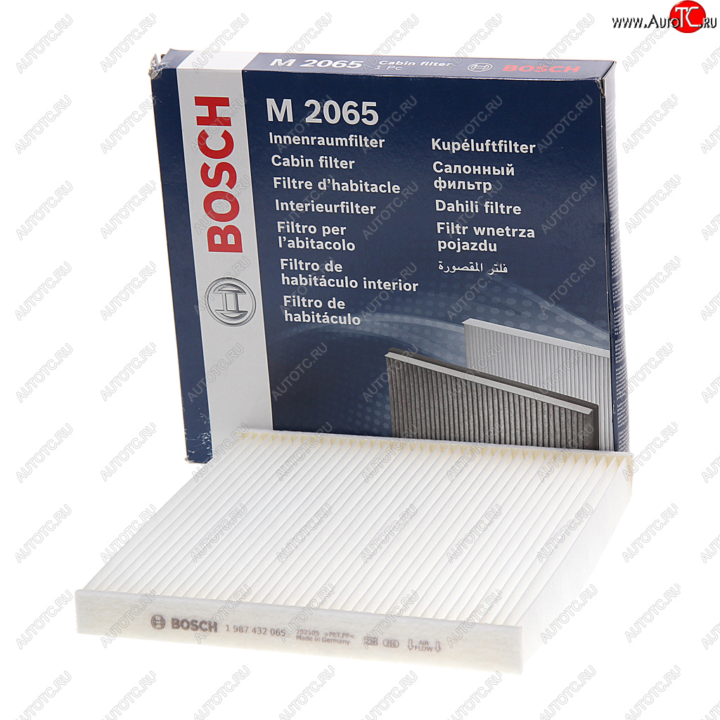 969 р. Фильтр воздушный салона PEUGEOT Boxer CITROEN Jumper (06-) FIAT Ducato BOSCH BOSCH 1987432065 BOSCH 1987432065  с доставкой в г. Пермь