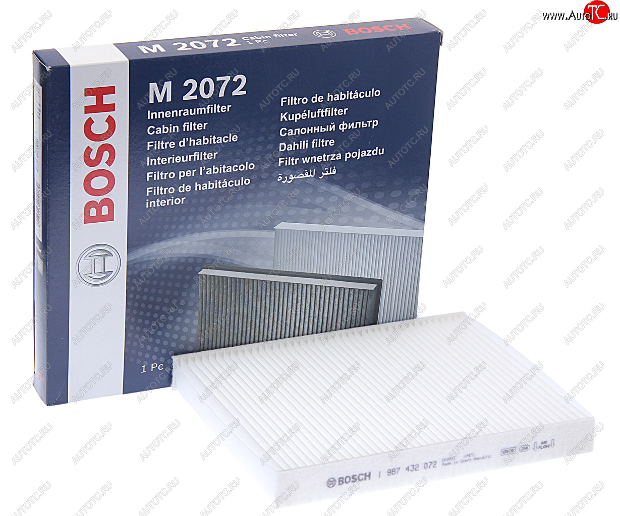 489 р. Фильтр воздушный салона FIAT Doblo (01-),Punto (99-) BOSCH BOSCH 1987432072 BOSCH 1987432072  с доставкой в г. Пермь