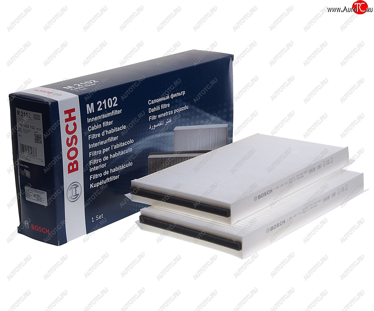 1 499 р. Фильтр воздушный салона BMW 5 (E60) BOSCH BOSCH 1987432102 BOSCH 1987432102  с доставкой в г. Пермь