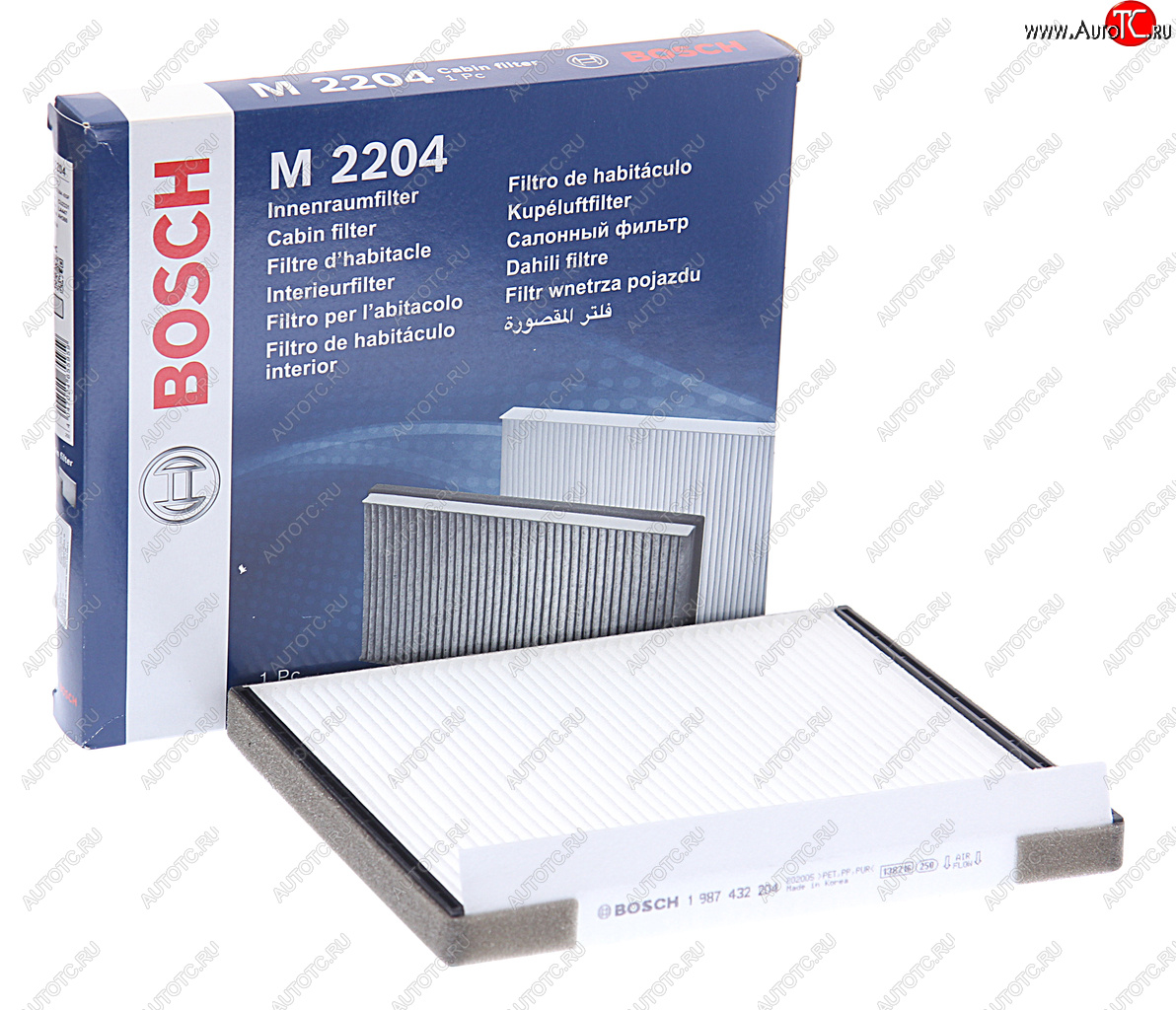 989 р. Фильтр воздушный салона HYUNDAI Accent (06-),Elantra (06-) BOSCH BOSCH 1987432204 BOSCH 1987432204  с доставкой в г. Пермь