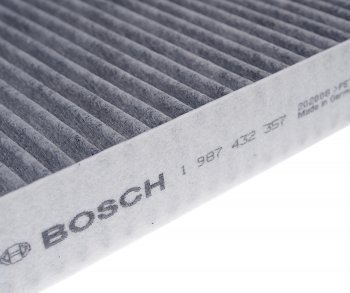 1 169 р. Фильтр воздушный салона VW Polo SKODA Fabia (-10) угольный BOSCH BOSCH 1987432357  с доставкой в г. Пермь. Увеличить фотографию 2