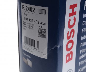 1 699 р. Фильтр воздушный салона BMW 5 (E60,E63) угольный BOSCH BOSCH 1987432402  с доставкой в г. Пермь. Увеличить фотографию 2