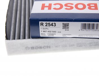 1 399 р. Фильтр воздушный салона VW Golf 7 AUDI A3 (13-) SKODA Octavia (13-) угольный BOSCH BOSCH 1987432543  с доставкой в г. Пермь. Увеличить фотографию 2
