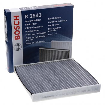 1 399 р. Фильтр воздушный салона VW Golf 7 AUDI A3 (13-) SKODA Octavia (13-) угольный BOSCH BOSCH 1987432543  с доставкой в г. Пермь. Увеличить фотографию 1
