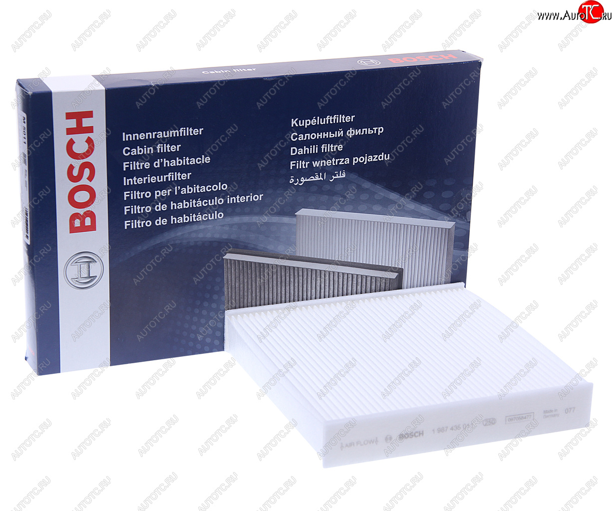 939 р. Фильтр воздушный салона ЛАДА Vesta,X-Ray RENAULT Logan,Sandero (14-) BOSCH BOSCH 1987435011 BOSCH 1987435011  с доставкой в г. Пермь