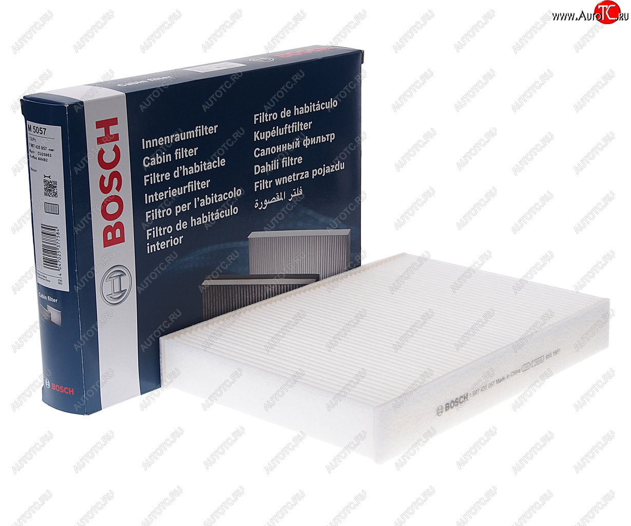 1 059 р. Фильтр воздушный салона NISSAN Qashqai (13-) BOSCH BOSCH 1987435057 BOSCH 1987435057  с доставкой в г. Пермь