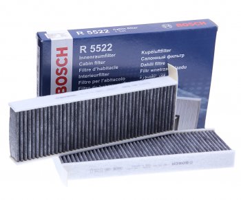 2 279 р. Фильтр воздушный салона PEUGEOT Partner (08-),3008 CITROEN Berlingo (08-) угольный (2шт.) BOSCH BOSCH 1987435522  с доставкой в г. Пермь. Увеличить фотографию 1