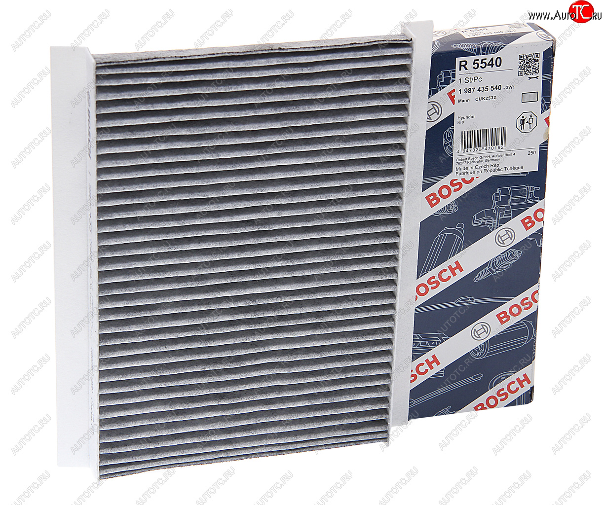 1 039 р. Фильтр воздушный салона HYUNDAI i30 (08-12) KIA Ceed (07-12) угольный BOSCH BOSCH 1987435540 BOSCH 1987435540  с доставкой в г. Пермь