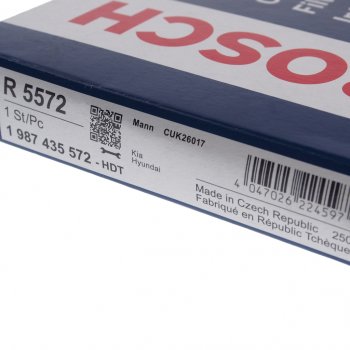 1 289 р. Фильтр воздушный салона HYUNDAI Santa Fe (12-) KIA Optima (10-) BOSCH BOSCH 1987435572 BOSCH 1987435572  с доставкой в г. Пермь. Увеличить фотографию 2